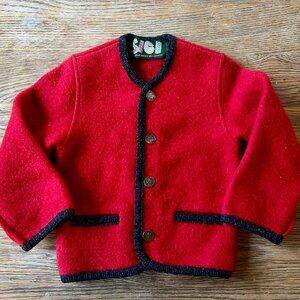 SIGI Austrian Wool Jacket – Tyrolean Traditional Style – Size 92 (18–24M)